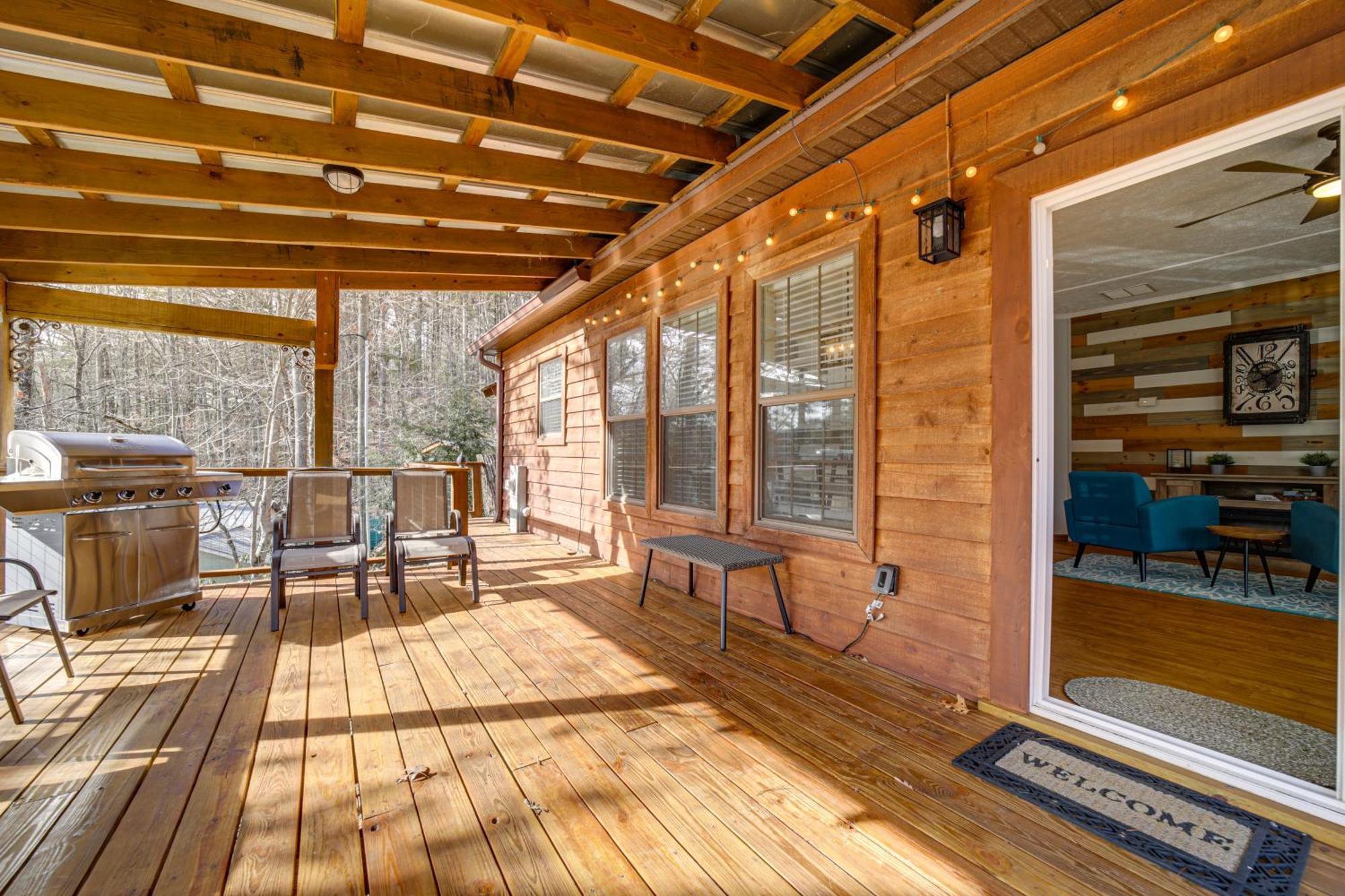 Lakeside Cashiers Cabin With Private Boat Dock! Cullowhee Kültér fotó